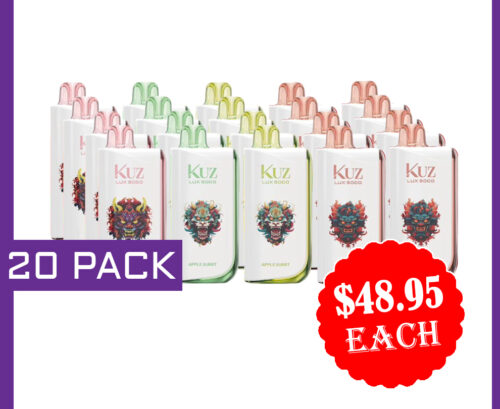 KUZ LUX 9000 PUFFS - 20 PACK