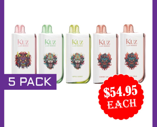 KUZ LUX 9000 PUFFS - 5 PACK