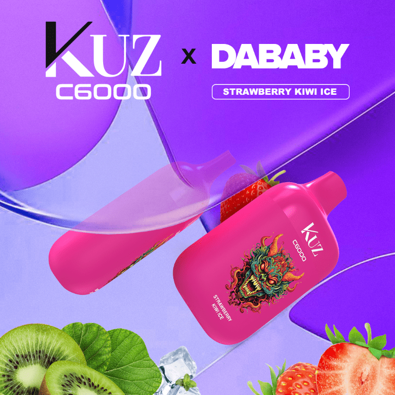 KUZ STRAWBERRY KIWI ICE ICE - 6000 PUFFS KUZ STRAWBERRY KIWI ICE ICE - 6000 PUFFS