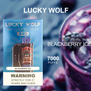 LUCKY WOLF BLACKBERRY ICE - 7000 PUFFS LUCKY WOLF BLACKBERRY ICE - 7000 PUFFS