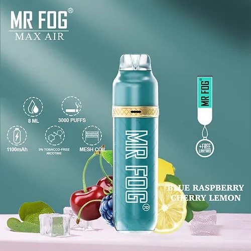 MR FOG BLUEBERRY RASPBERRY CHERRY LEMON - 3600 PUFFS