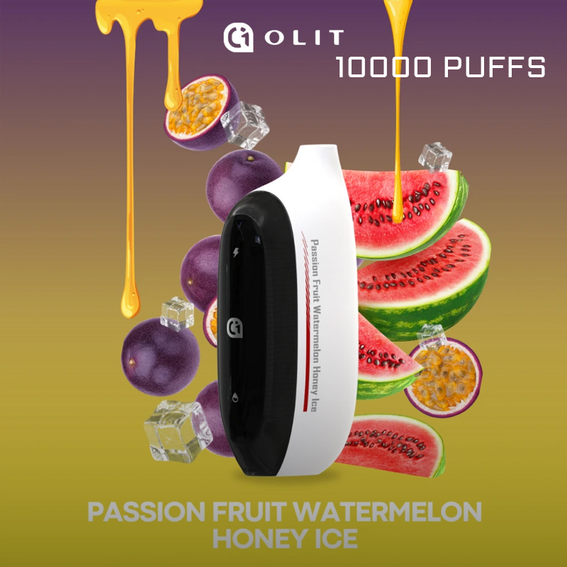 OLIT PASSION FRUIT WATERMELON HONEY ICE - 10000 PUFFS