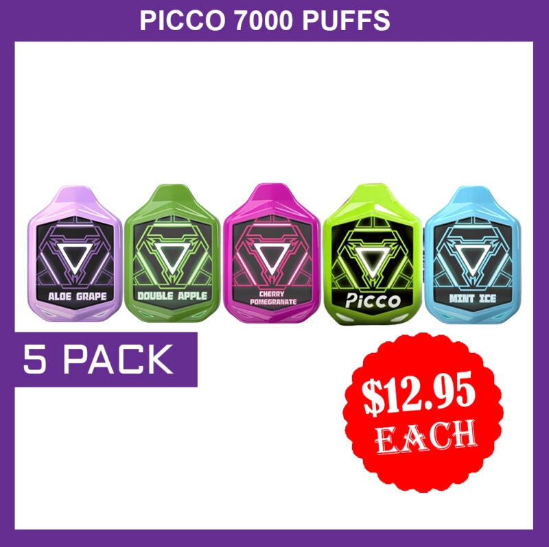 PICCO 7000 PUFFS - 5 PACK