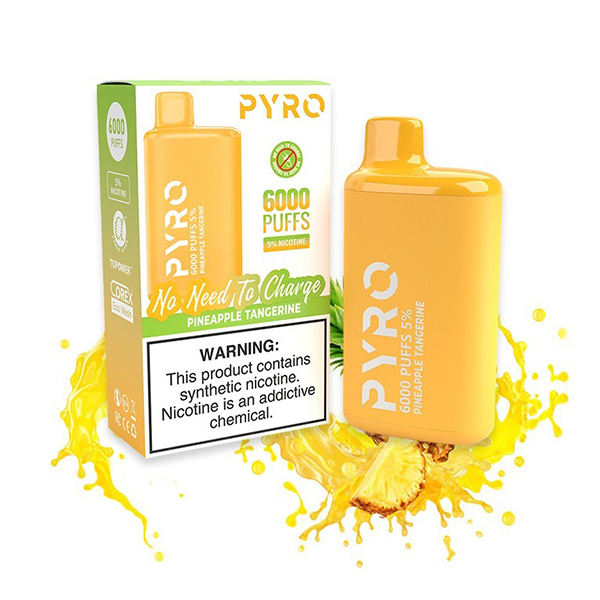PYRO 6000 Puffs Pineapple Tangerine PYRO 6000 Puffs Pineapple Tangerine
