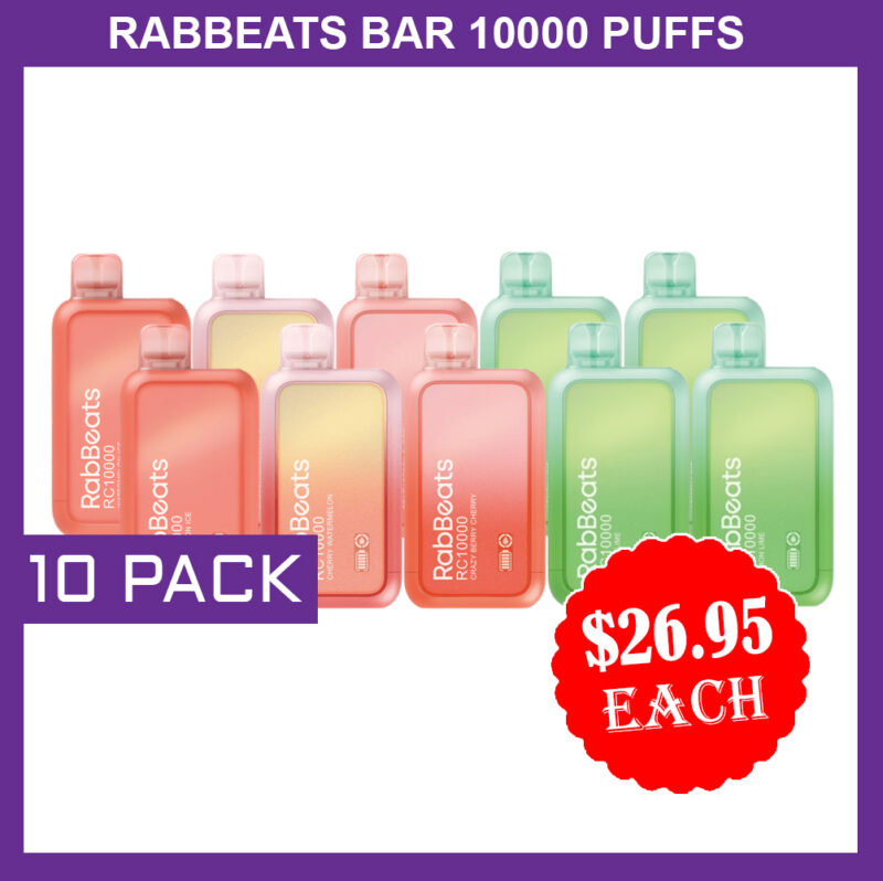 RABBEATS 10000 PUFFS - 10 PACK