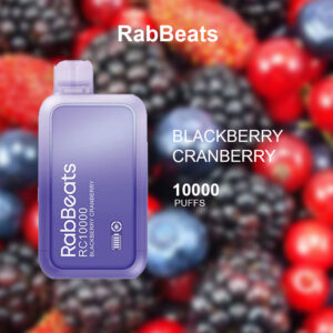 RABBEATS BAR BLACKBERRY CRANBERRY - 10000 PUFFS RABBEATS BAR BLACKBERRY CRANBERRY - 10000 PUFFS