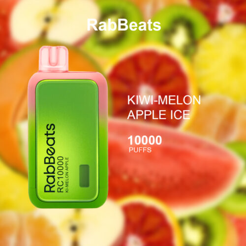 RABBEATS BAR KIWI-MELON APPLE - 10000 PUFFS RABBEATS BAR KIWI-MELON APPLE - 10000 PUFFS