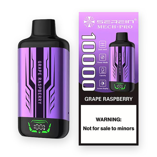 SEREIN MECH-PRO 10000 Puffs Grape Raspberry SEREIN MECH-PRO 10000 Puffs Grape Raspberry