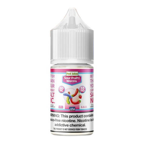 Sour Fruity Worms Pod Juice