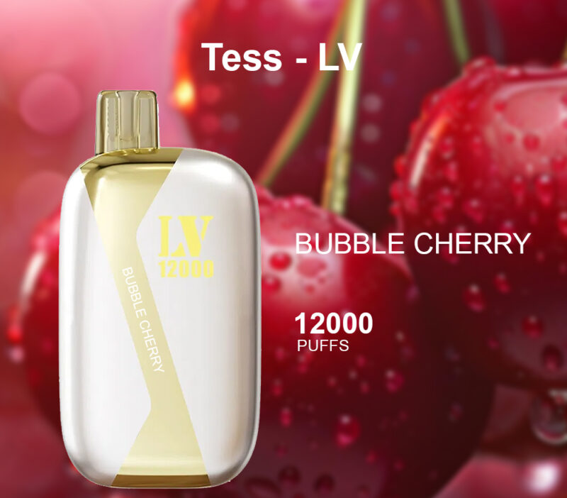 TESS-LV BUBBLE CHERRY - 12000 PUFFS