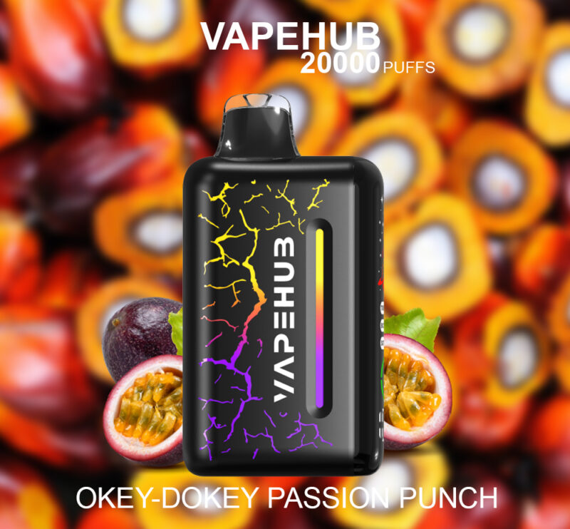 VAPEHUB OKEY-DOKEY PASSION PUNCH - 20000 PUFFS