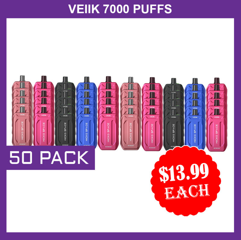 VEIIK 7000 PUFFS - 50 PACK