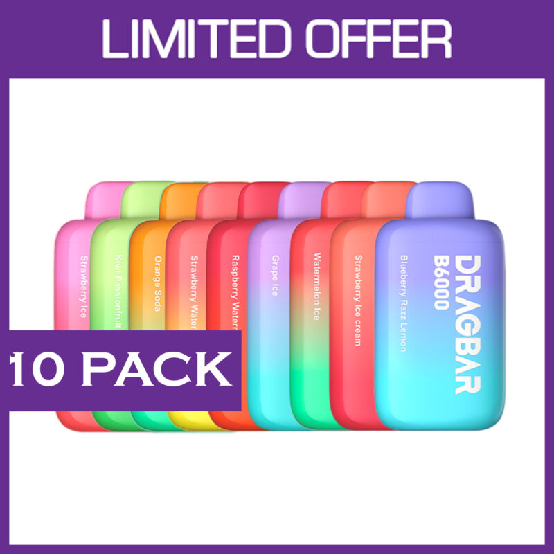 ZOOVOO DRAGBAR - 6000 PUFFS - 10 PACK